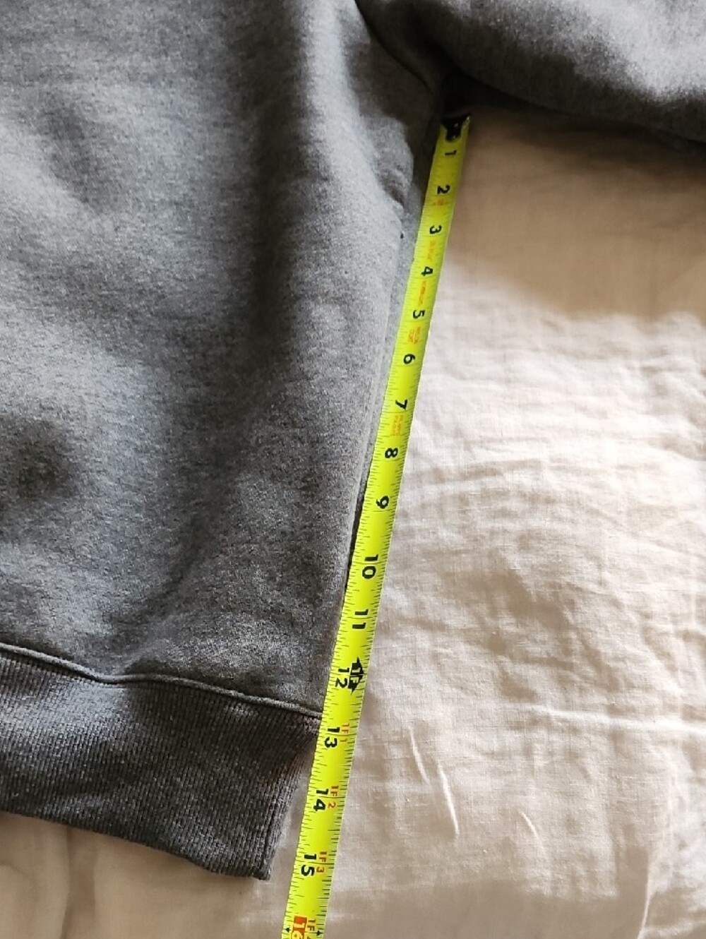 Parke Gray Quarter-zip Sweatshirt Sz S/M - Picture 9 of 11